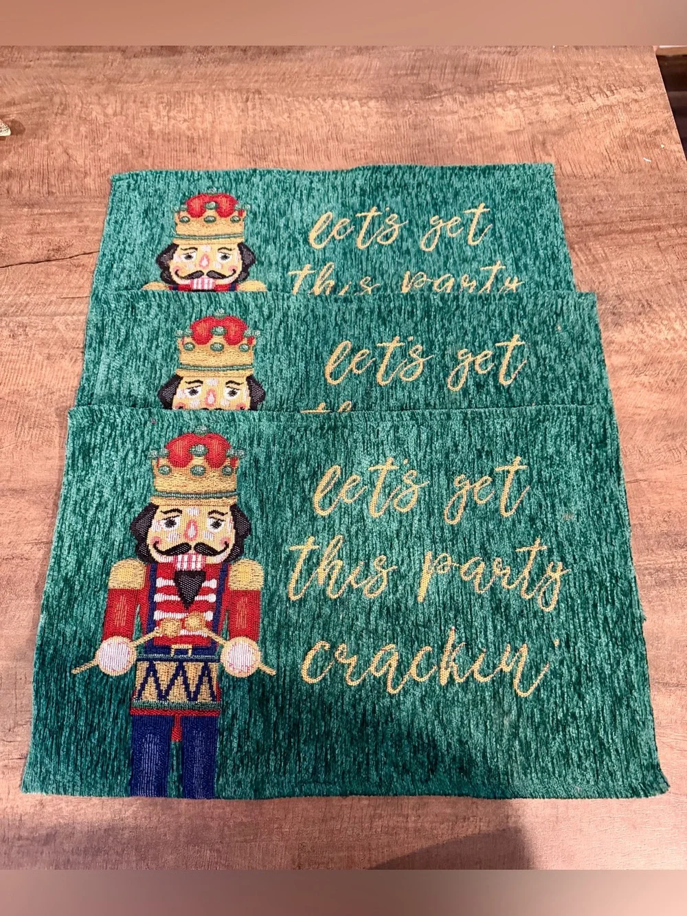 Set of 4 Christmas Nutcracker Placemats